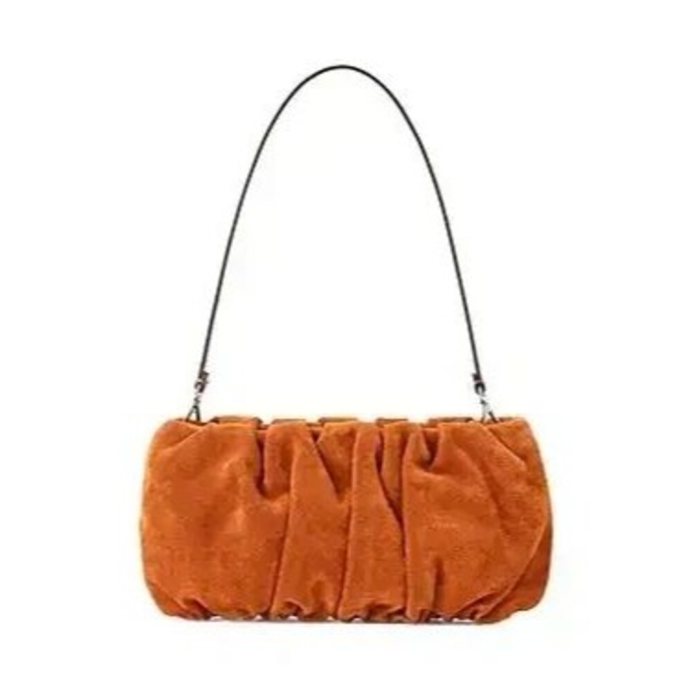 Staud The Bean Bag Tobacco Leather Suede NWT